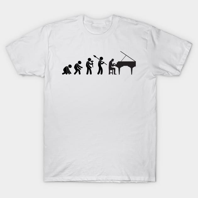 Evolution of piano T-Shirt by Ashden